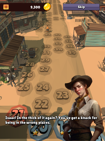 Screenshot of Solitaire: Wild West