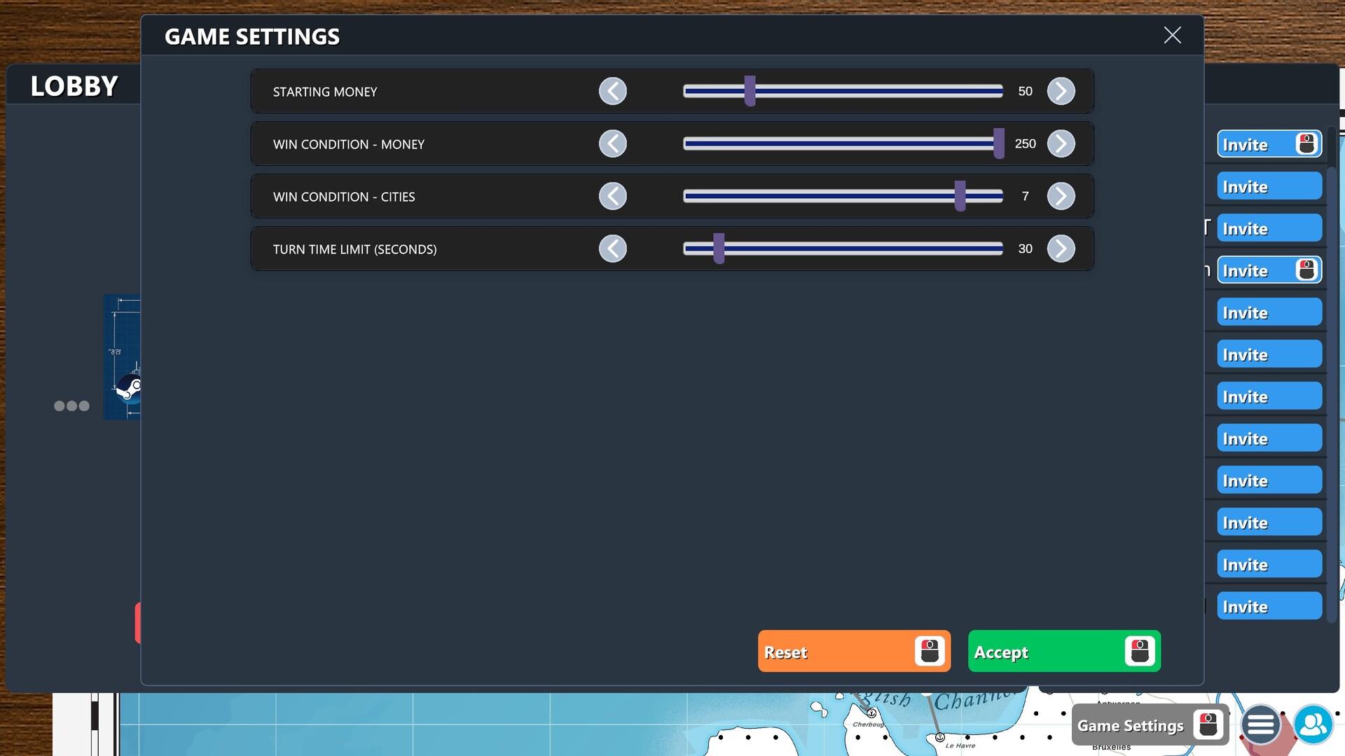 Empire Builder - Europe Game Screenshot