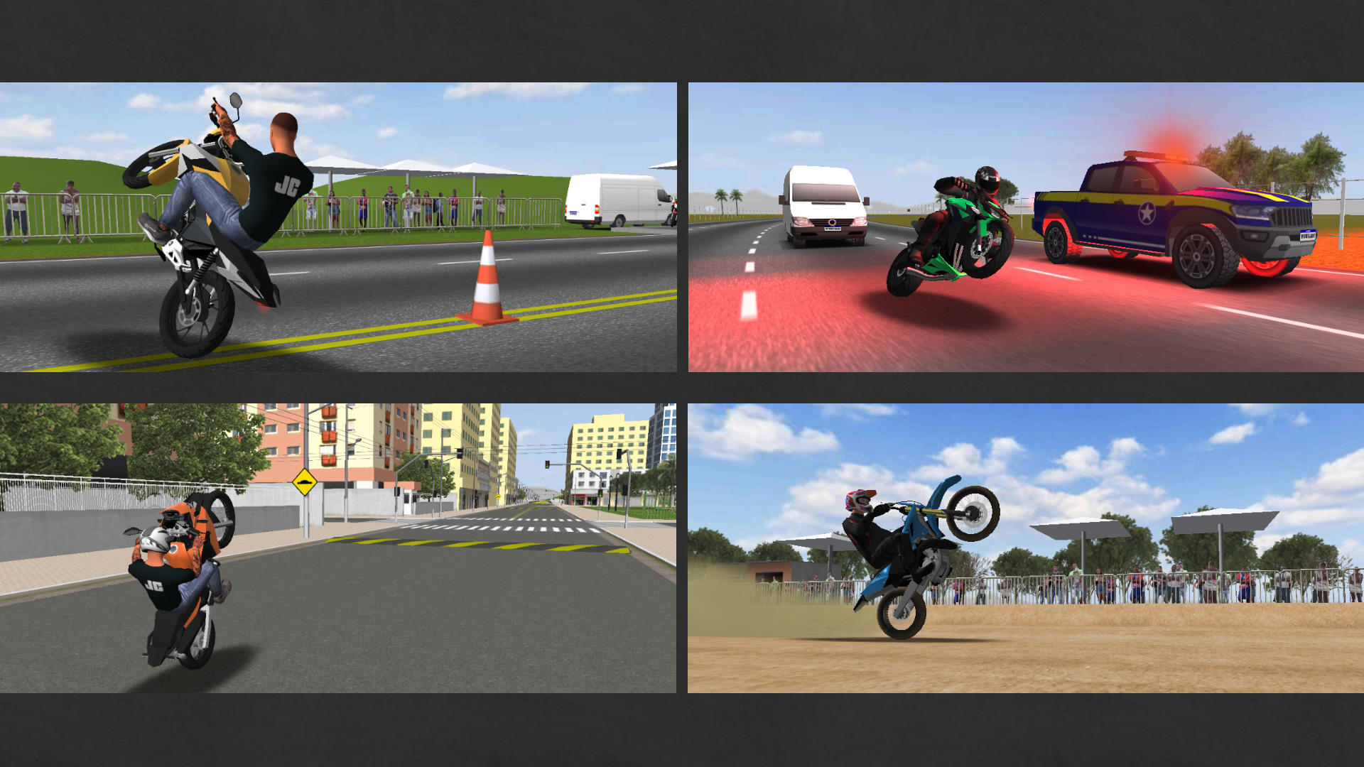 Screenshot of Moto Wheelie 3D