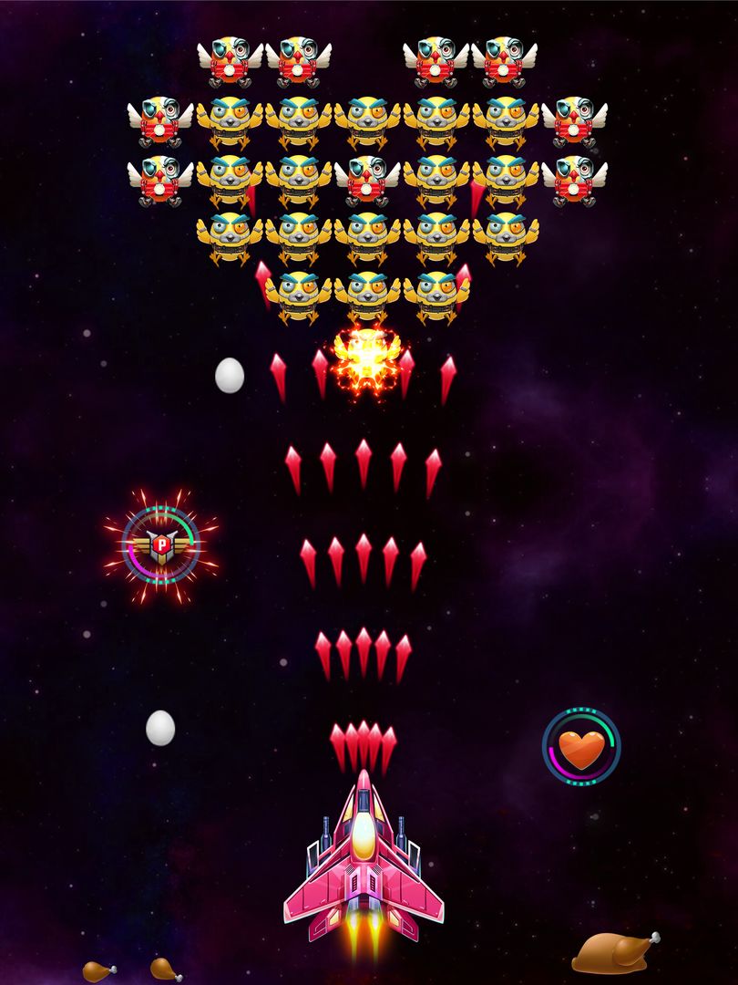Galaxy Attack: Chicken Shooter screenshot game