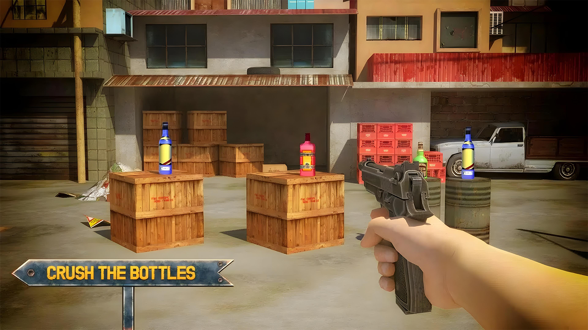 Bottle Shoot 3D Game Game Screenshot