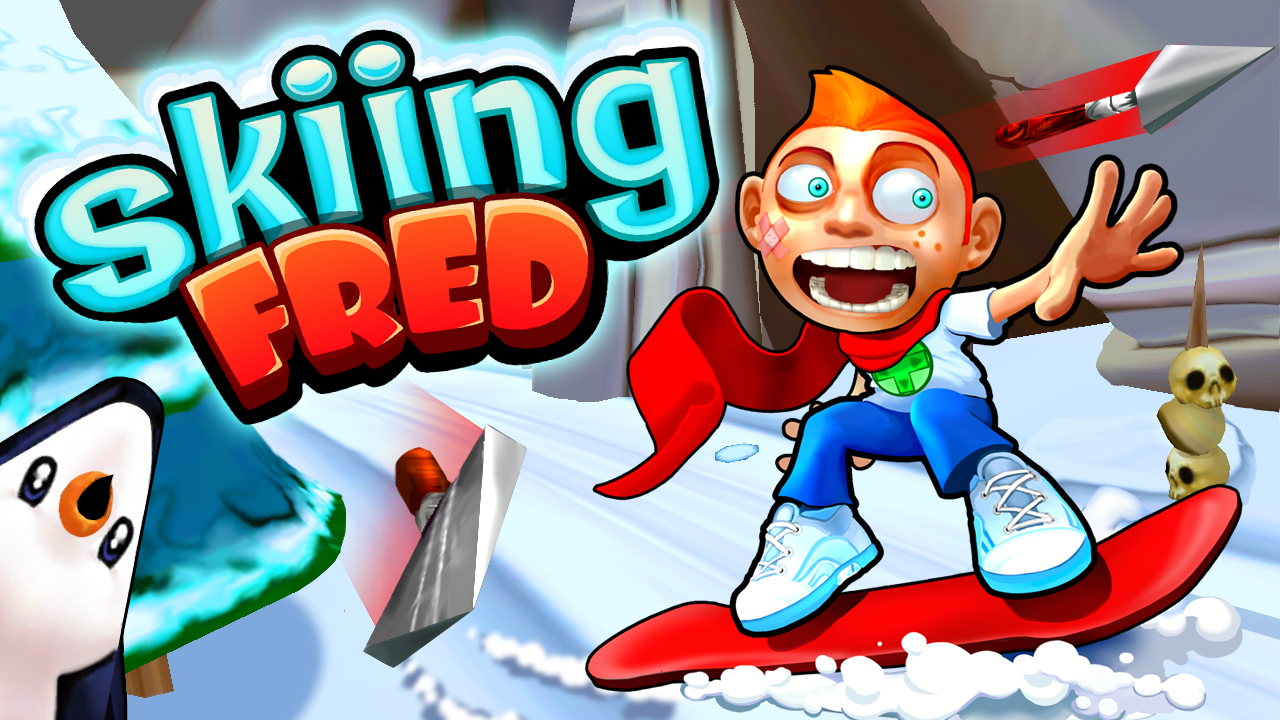 Skiing Fred 게임 스크린샷