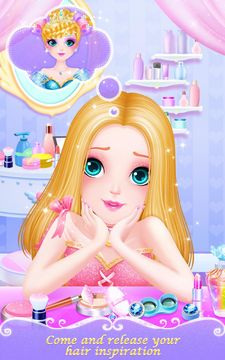 Sweet Princess Hair Salon Game Screenshot