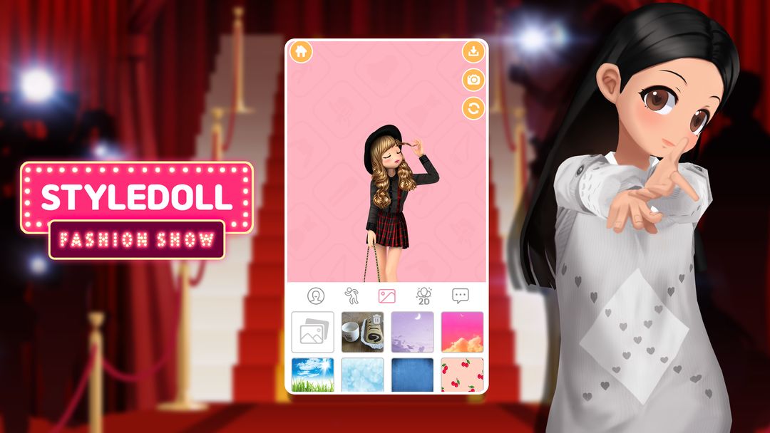 Screenshot of Girl-Styledoll Fashion Show
