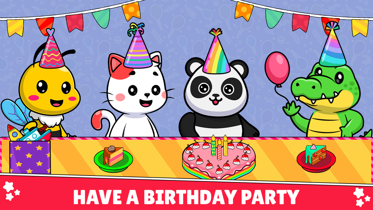 Kids Cake Birthday Party Games ภาพหน้าจอเกม