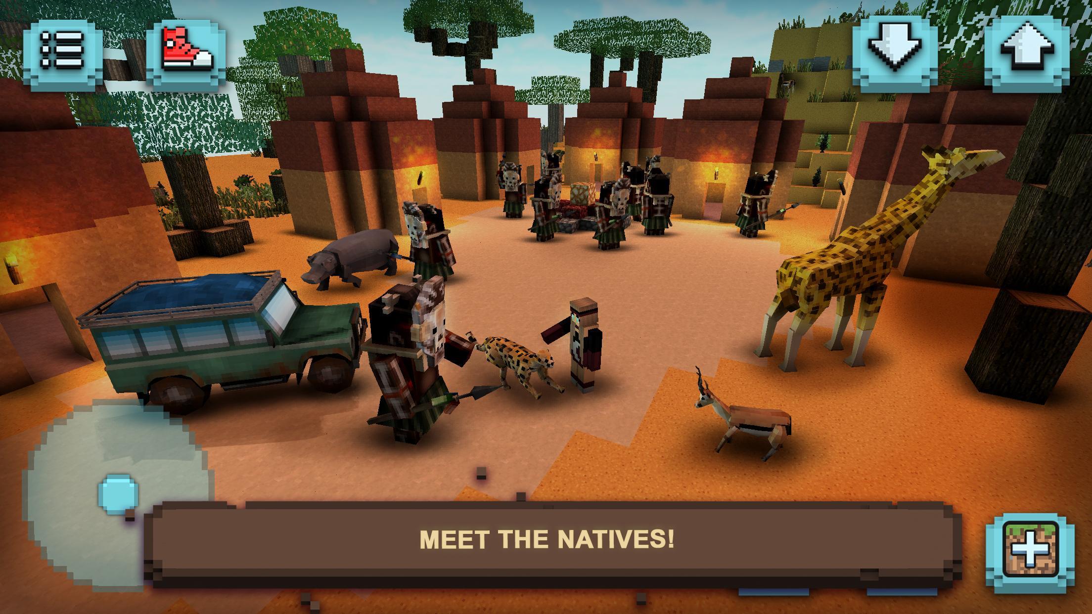 Savanna Safari Craft: Animals Game Screenshot