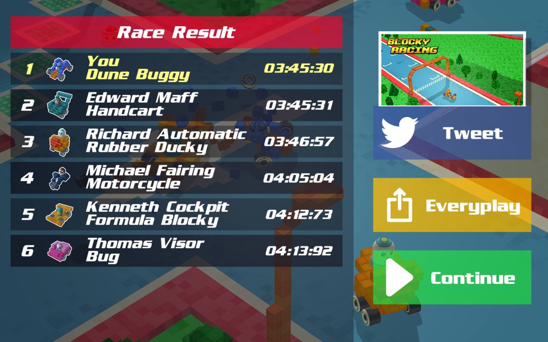 Screenshot of Blocks Racing