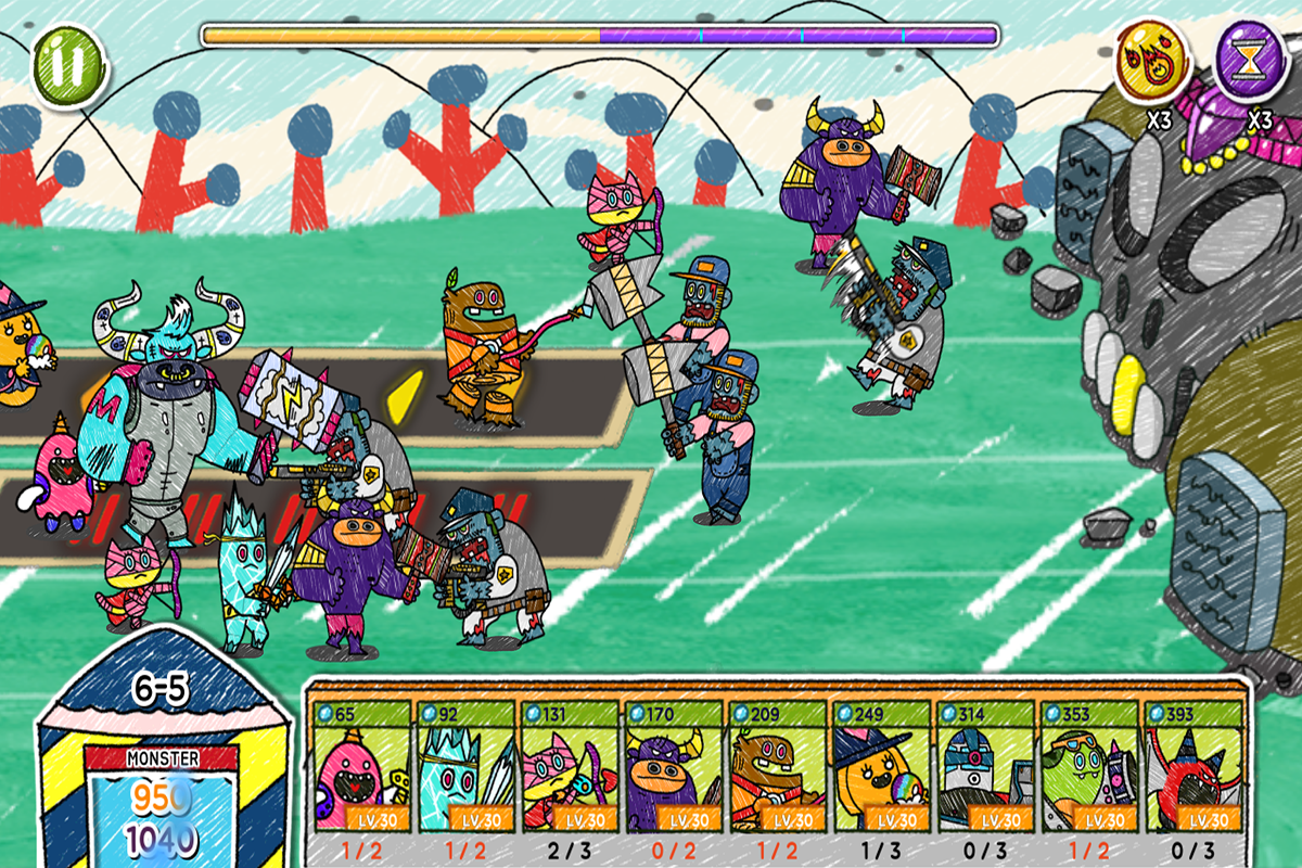 Monster VS Zombie Game Screenshot