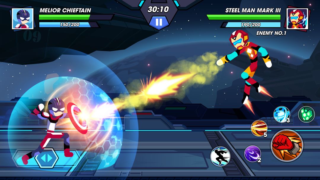 Stickman Fighter Infinity - Super Action Heroes screenshot game