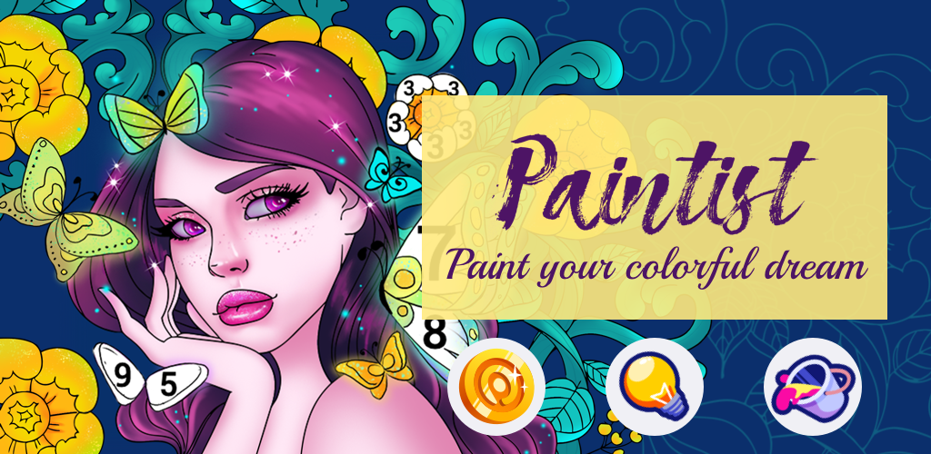 Banner of Paintist 2020 - Coloring Book & Color by Number 