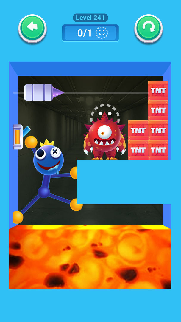 Rainbow Stretch - Blue Monster screenshot game