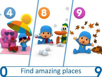 Pocoyo's Numbers game: 1, 2, 3 Game Screenshot