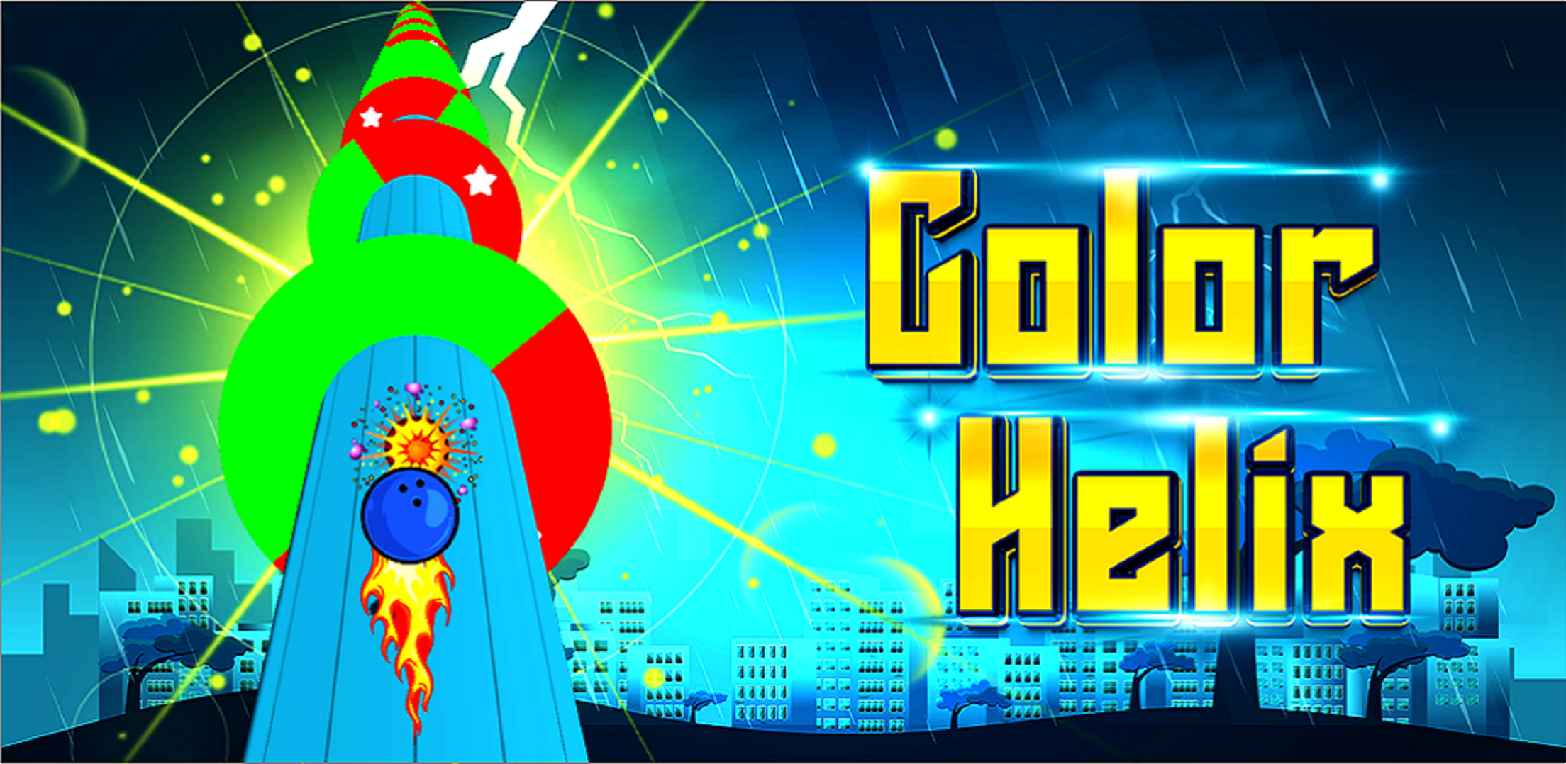 Cuplikan Layar Game Color Stack-3D Ball Game