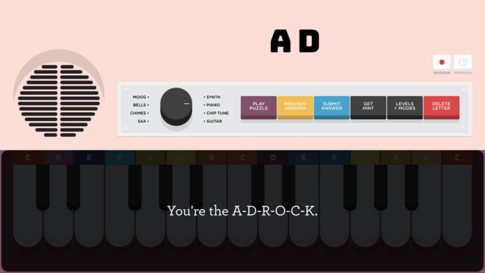 Lyrical Letters Game Screenshot