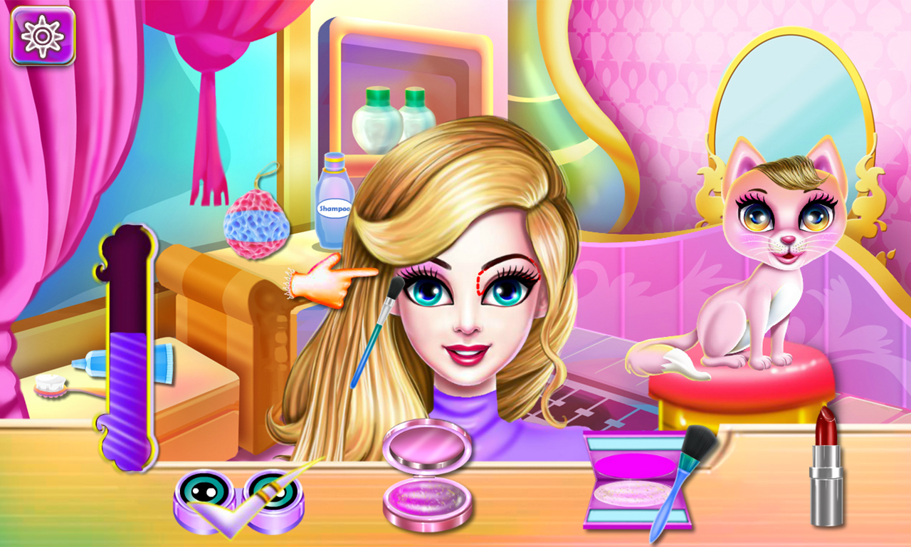 Princess Kim and Her Cute Kitty Cat Game Screenshot