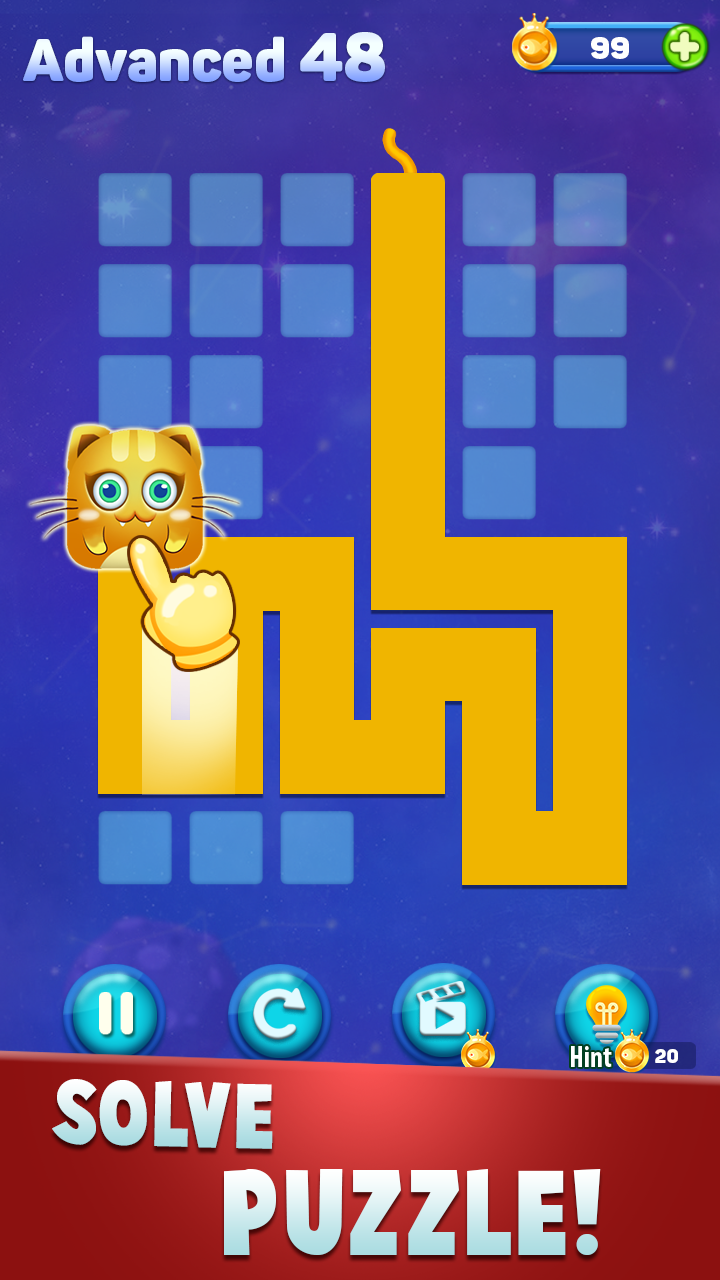 Cuplikan Layar Game Fill - One - Draw Line Puzzle