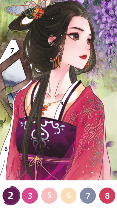花花填色：数字涂色游戏 게임 스크린샷