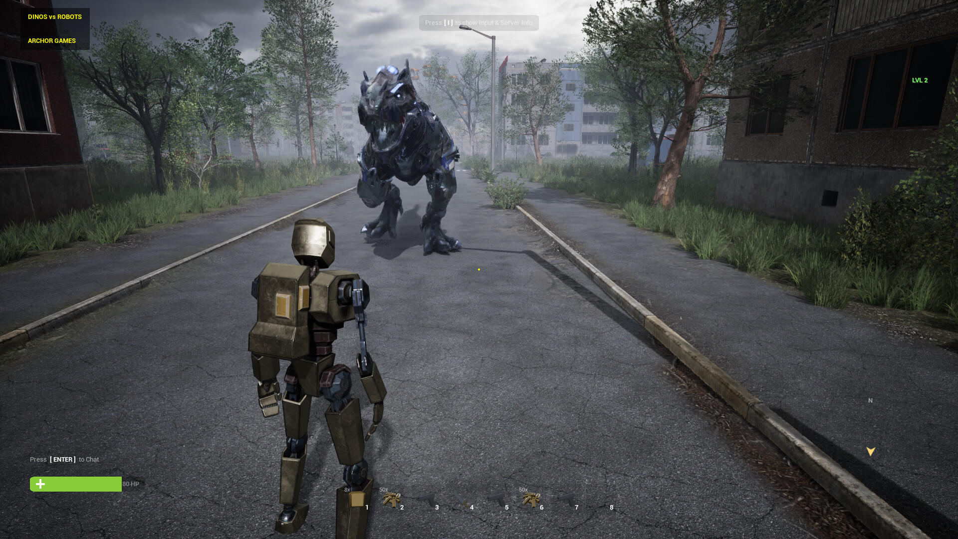 Screenshot 1 of ディノス vs ロボット 