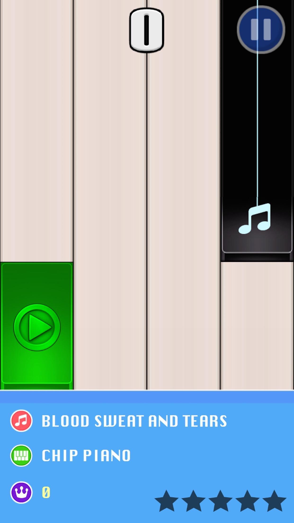 Magic Tiles - BTS Edition (K-Pop) Game Screenshot