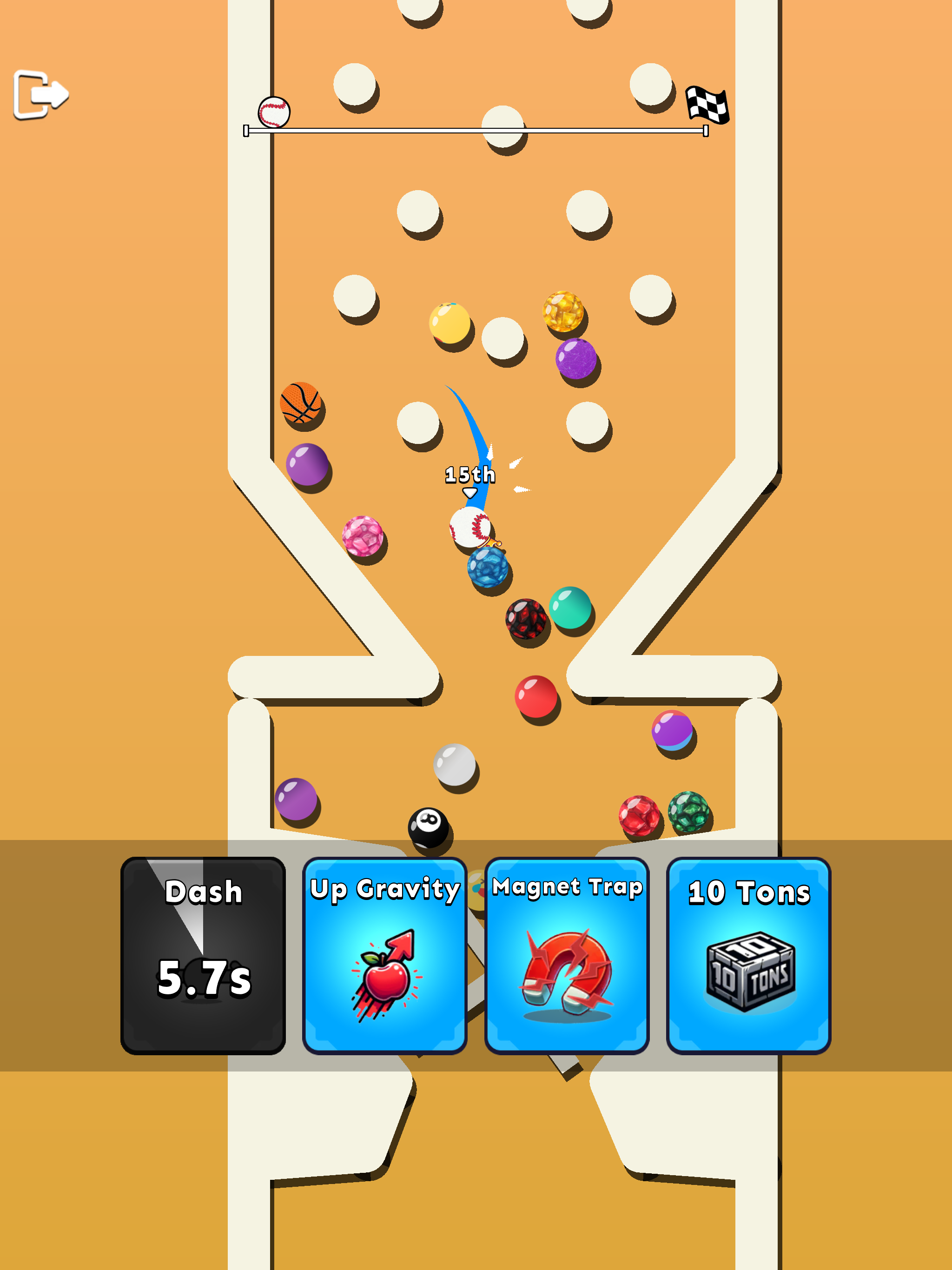 Ball Race Royale: No-Wifi Game Game Screenshot