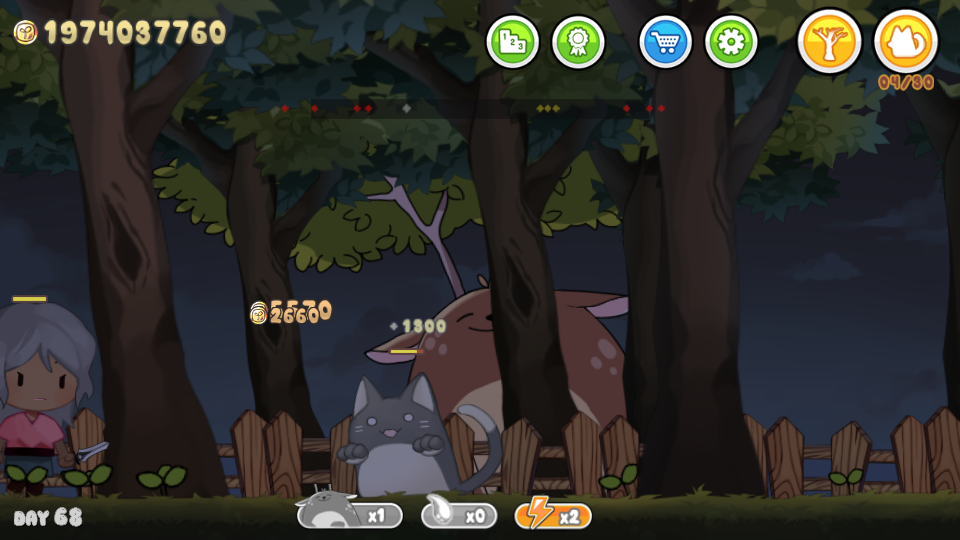 Cat in the woods screenshot game