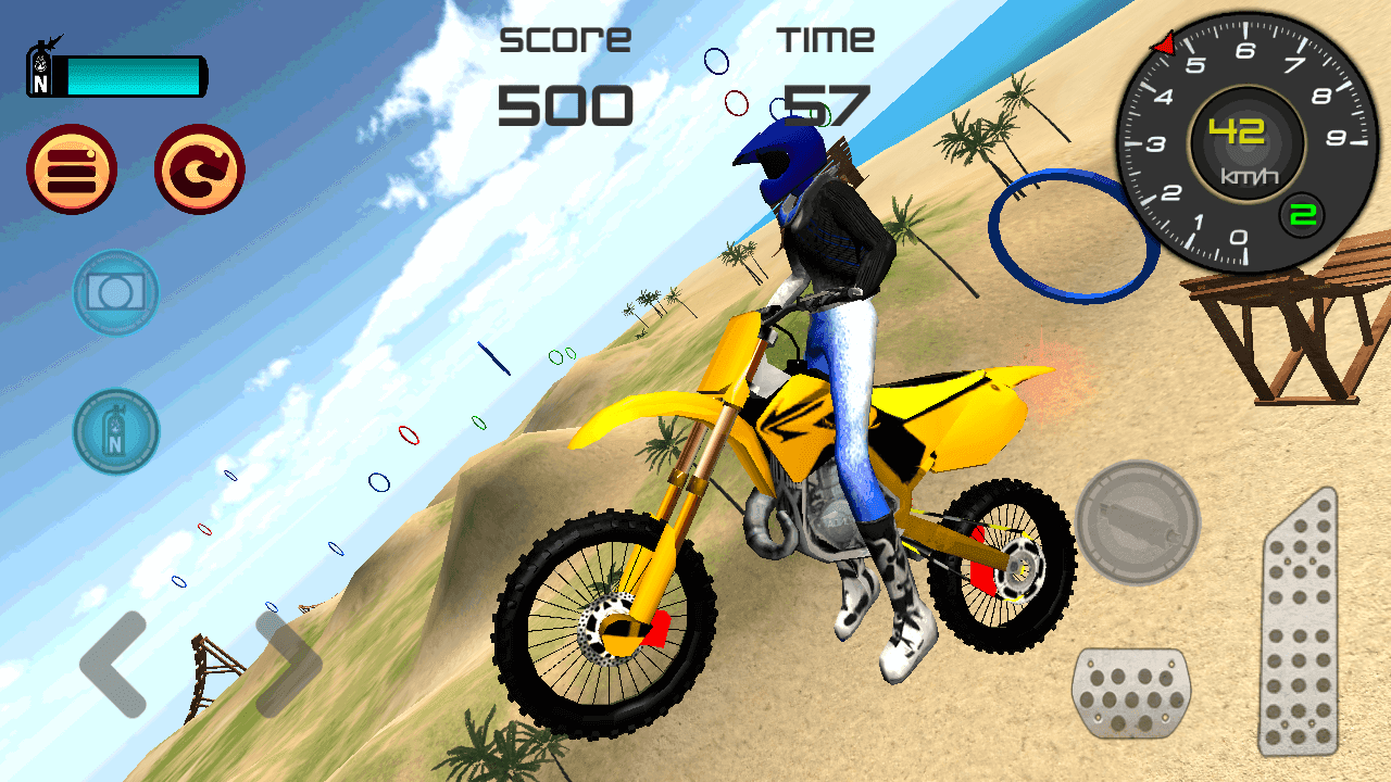 Motocross Beach Jumping 3D Game Screenshot