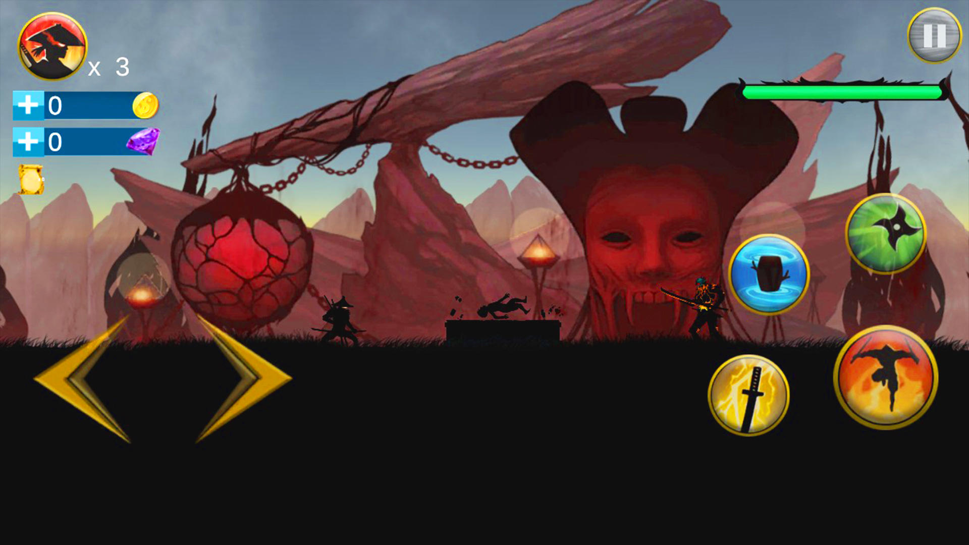 Shadow Samurai : Ninja Revenge Game Screenshot