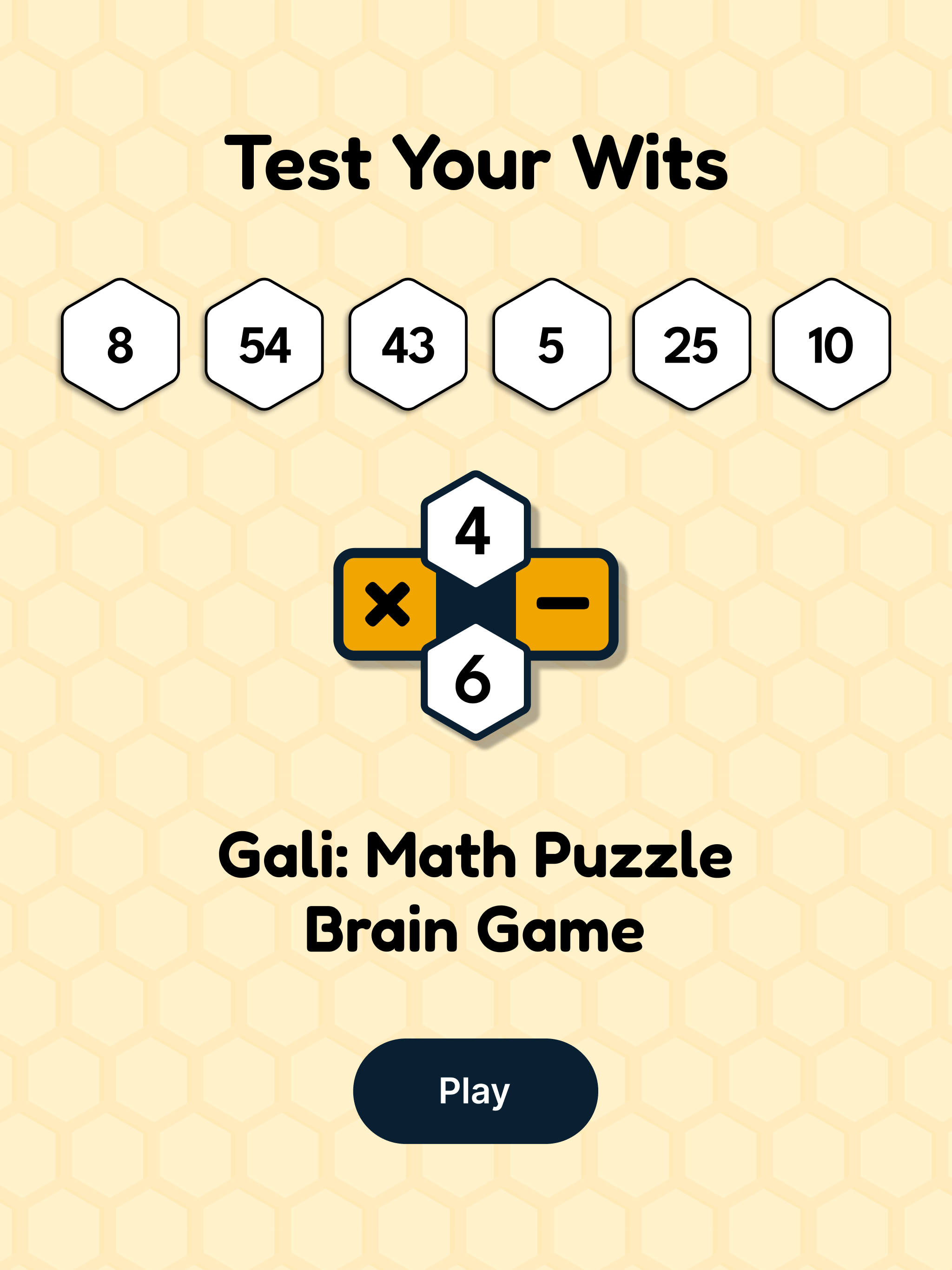 Screenshot of Gali: Math Puzzle Brain Game