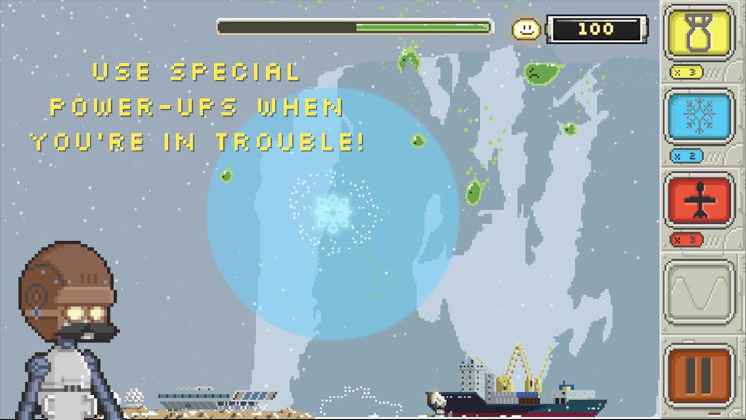Screenshot of Slime-Ball-istic Mr. Missile