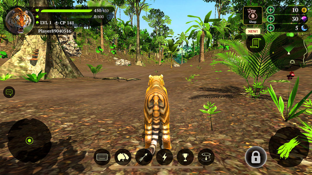 The Tiger screenshot game