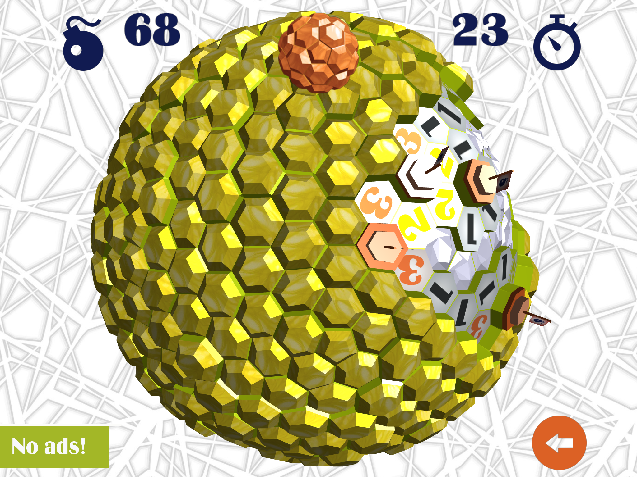 Ball Bomb Minesweeper 3D Game Screenshot