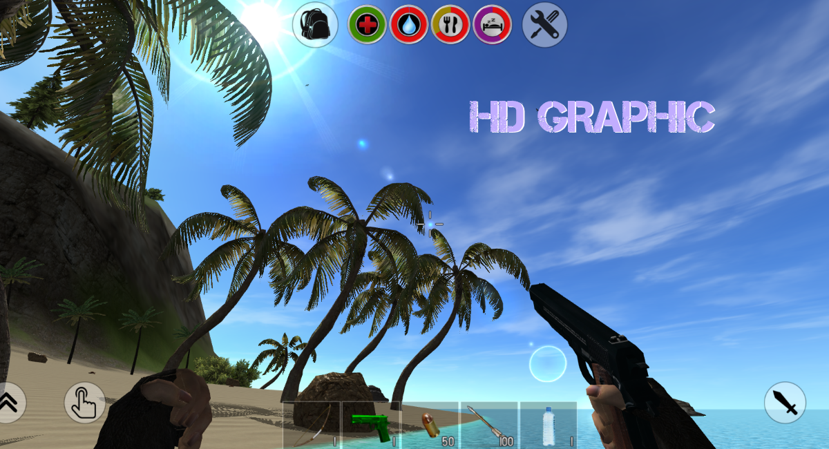 Screenshot 1 of Rustland - Last Day Survival 및 Craft Island 3D 3.06