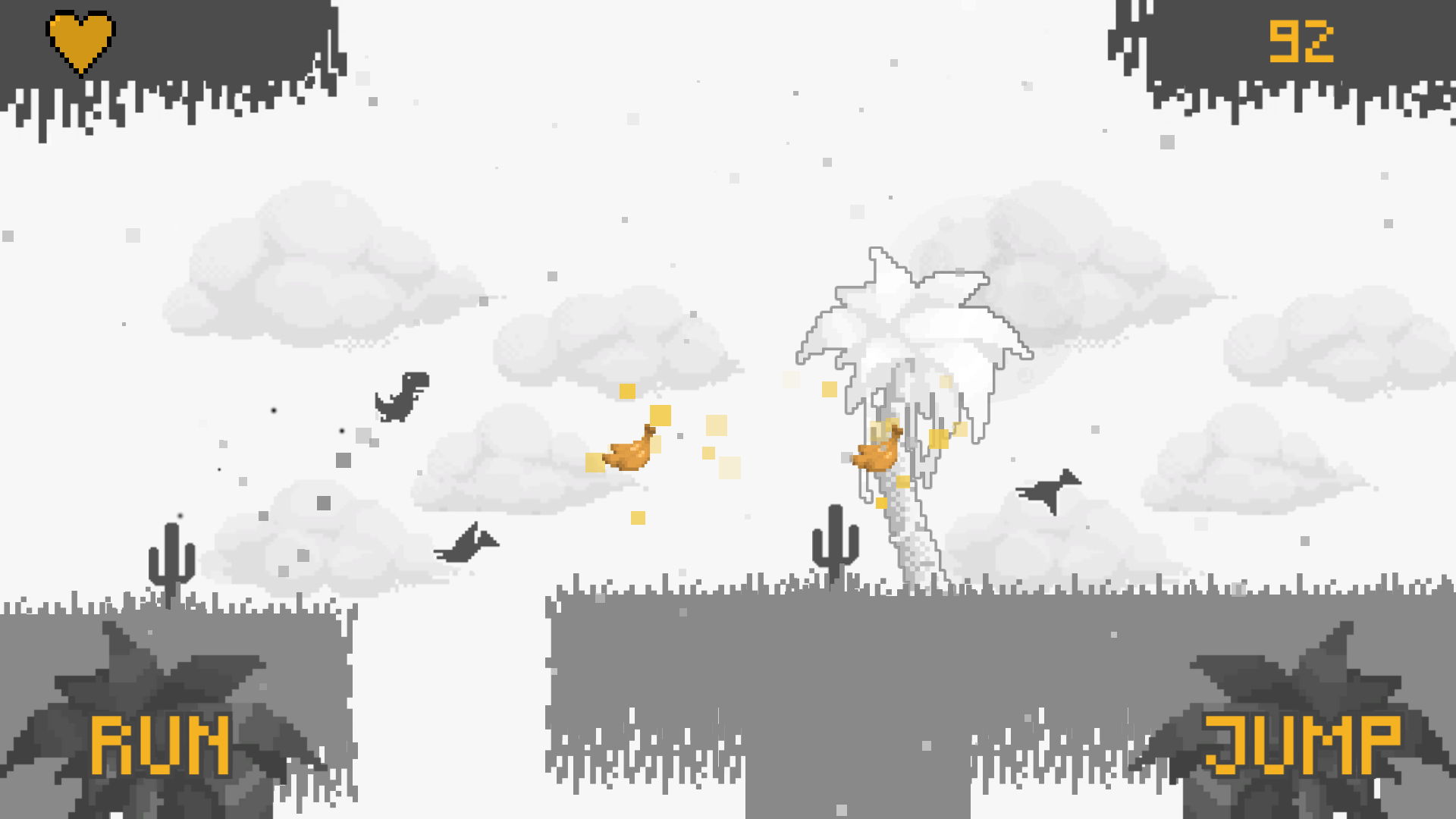 Dino Run 2 - Armageddon Game Screenshot