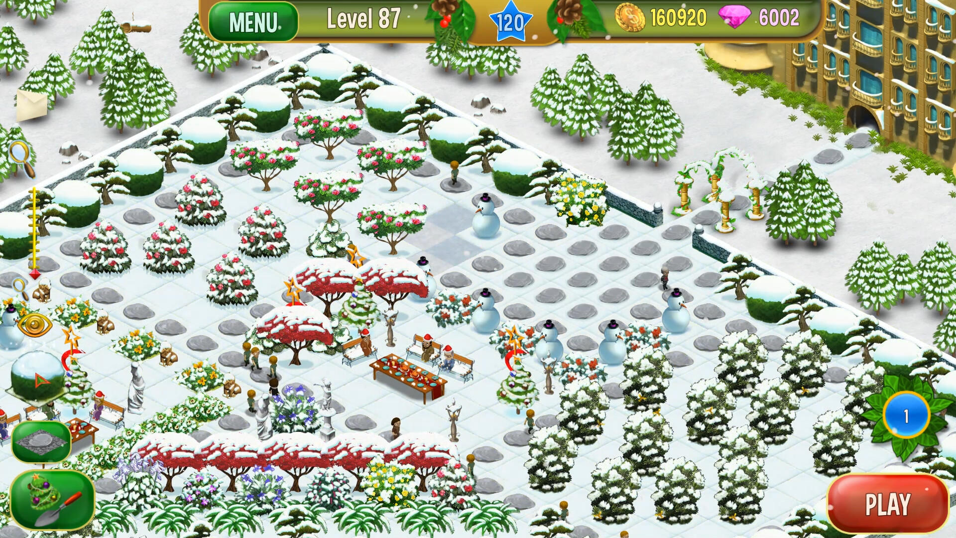 Screenshot of Queen's Garden Christmas