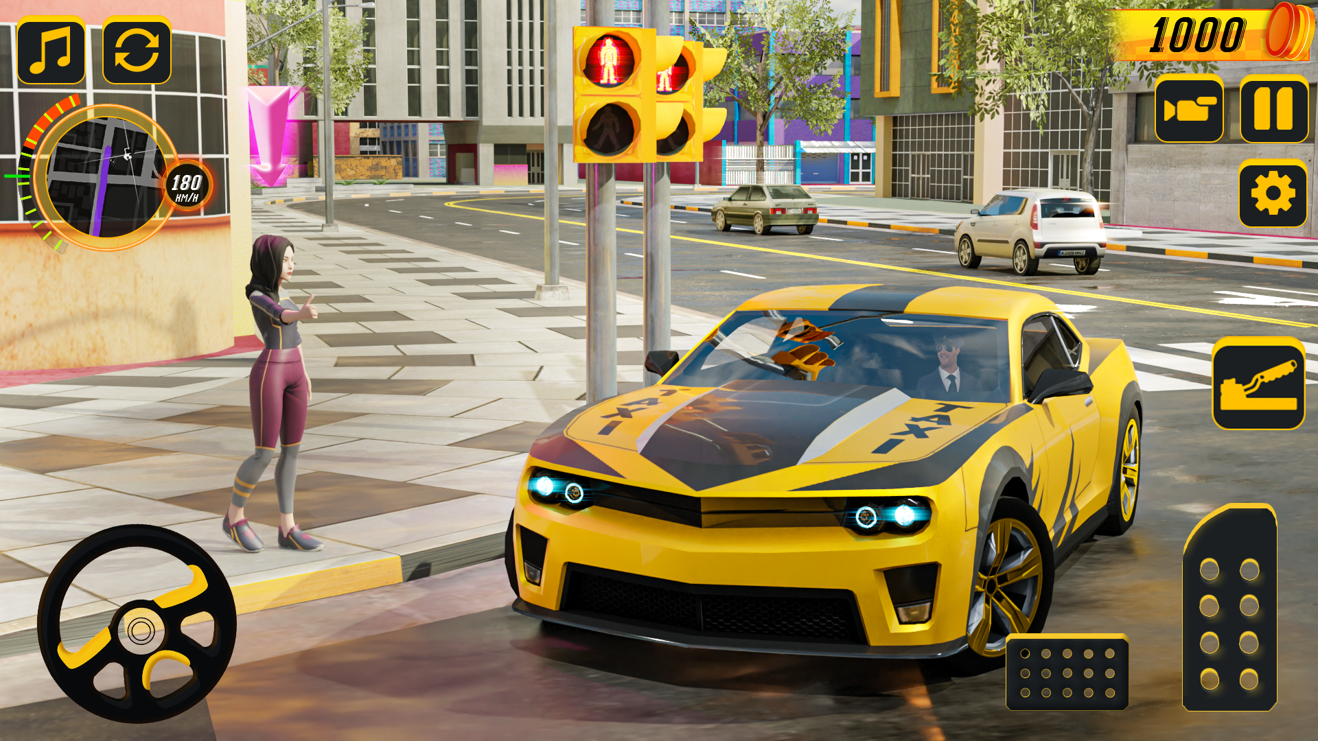 Grand City Taxi Simulator Game Screenshot