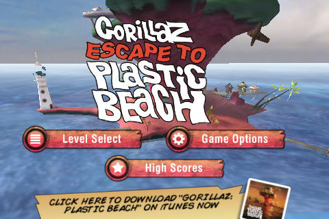 Gorillaz - Escape to Plastic Beach ภาพหน้าจอเกม
