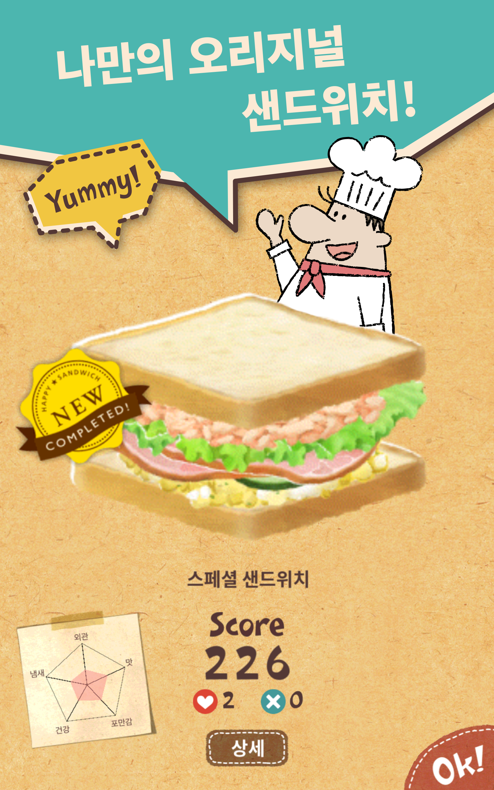 샌드위치 상점 경영 Happy Sandwich Cafe 게임 스크린샷