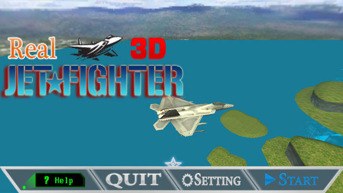 Real 3D Jet Fighter Game Screenshot