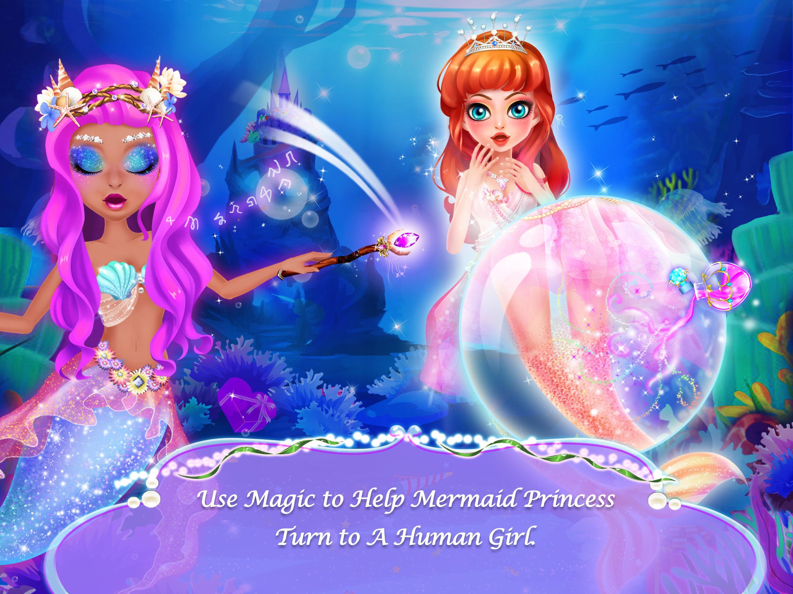 Screenshot 1 of Mermaid Princess Love Story Dress Up & Salon Game 1.2