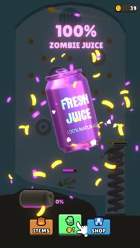 Captura de Tela do Jogo Zombie Juice Factory