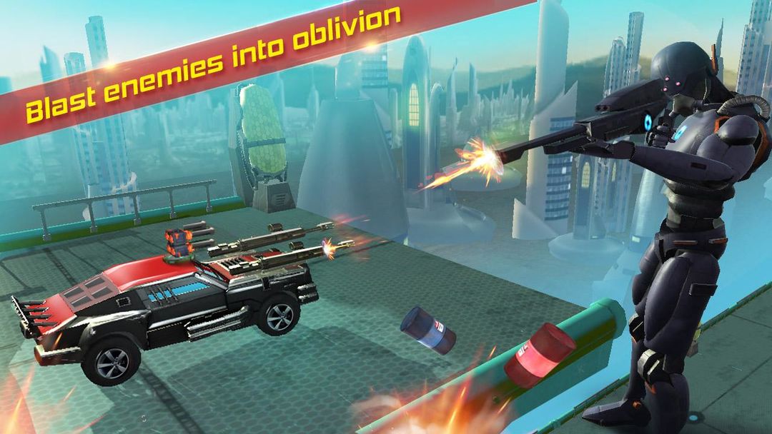 Car Shooting Game Rivals Rage ภาพหน้าจอเกม