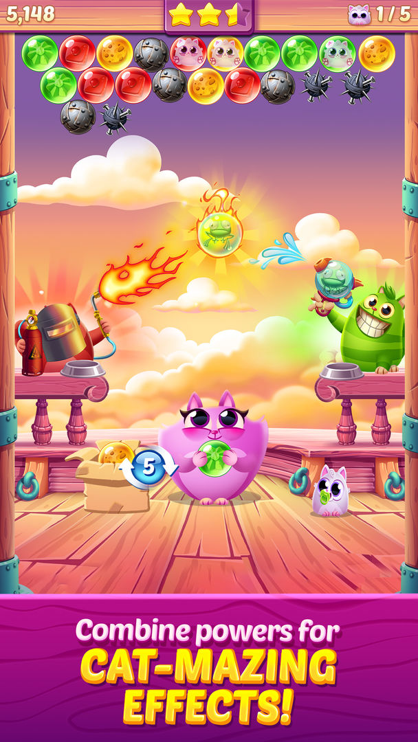 Cookie Cats Pop - Bubble Pop ภาพหน้าจอเกม