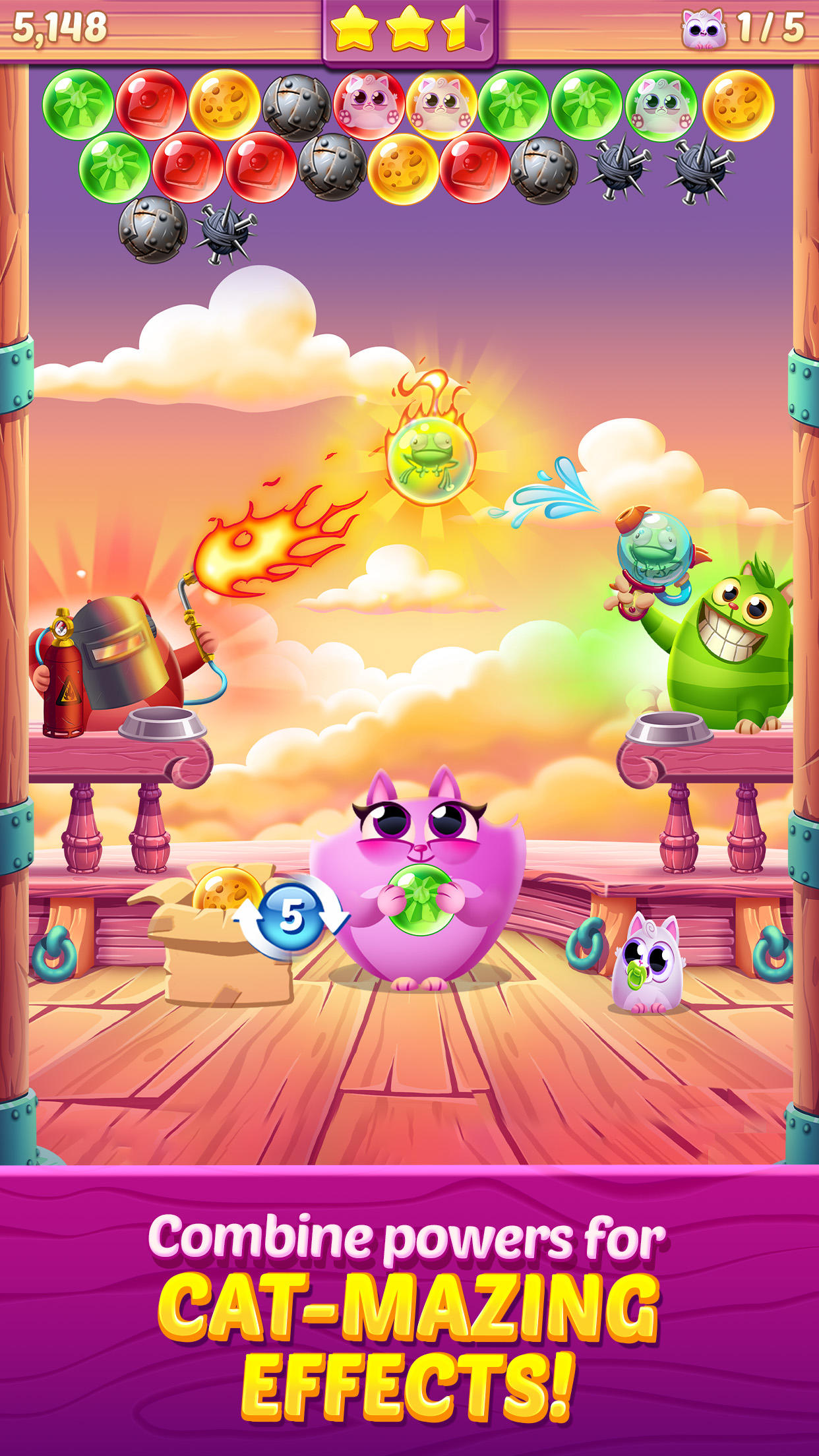 Cookie Cats Pop - Bubble Pop Game Screenshot