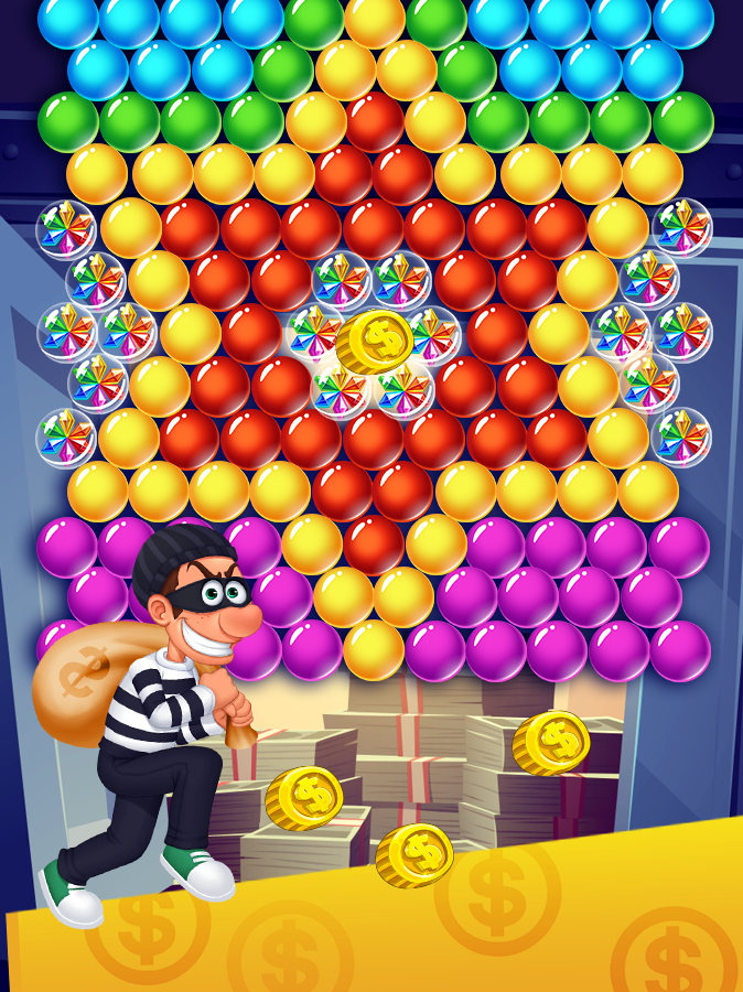 Robber & Thief Bubble Game Screenshot