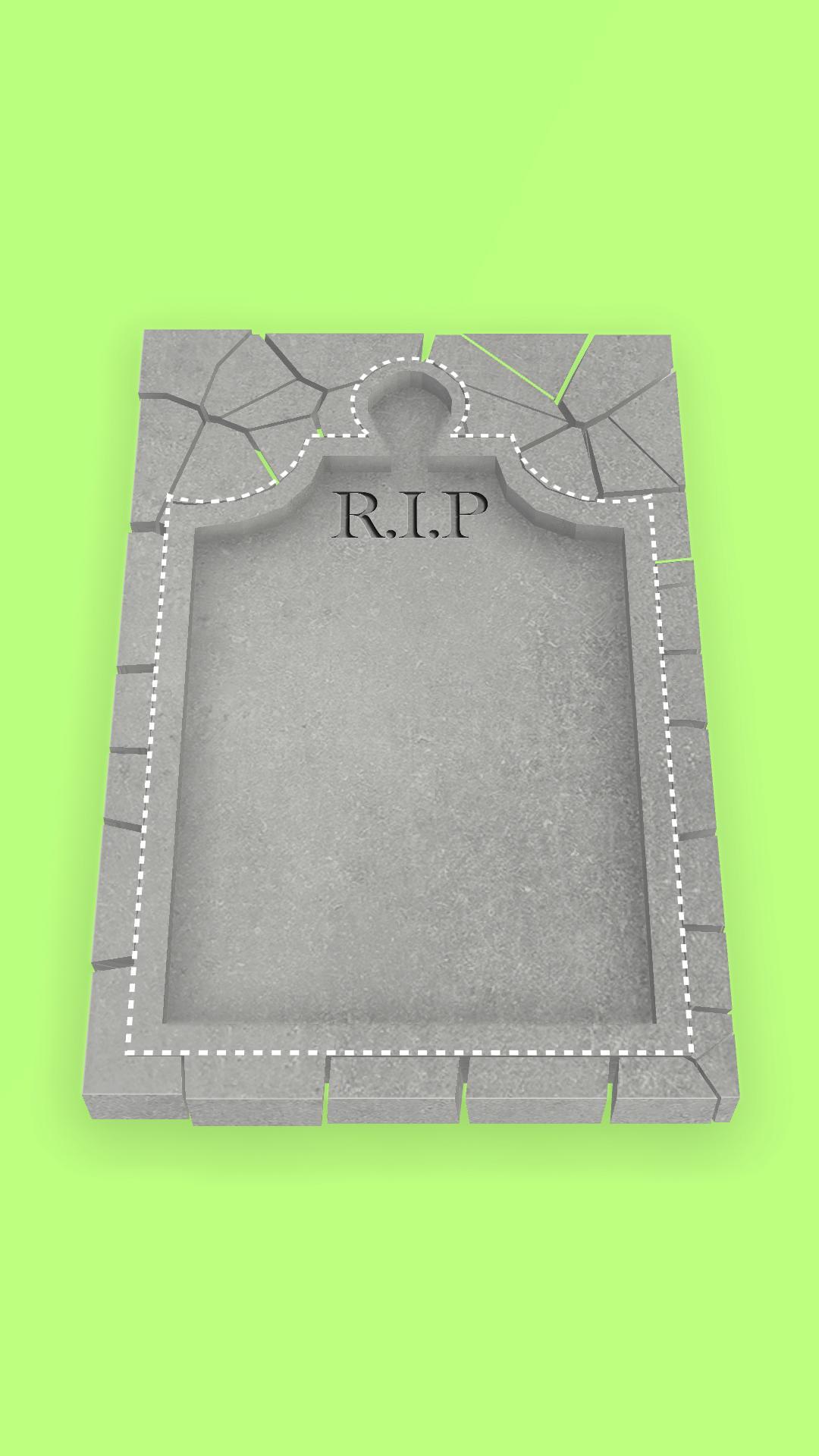 Grave Stone DIY Game Screenshot