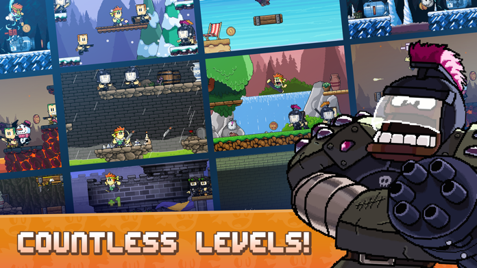 Dan The Man Platformer Game Screenshot