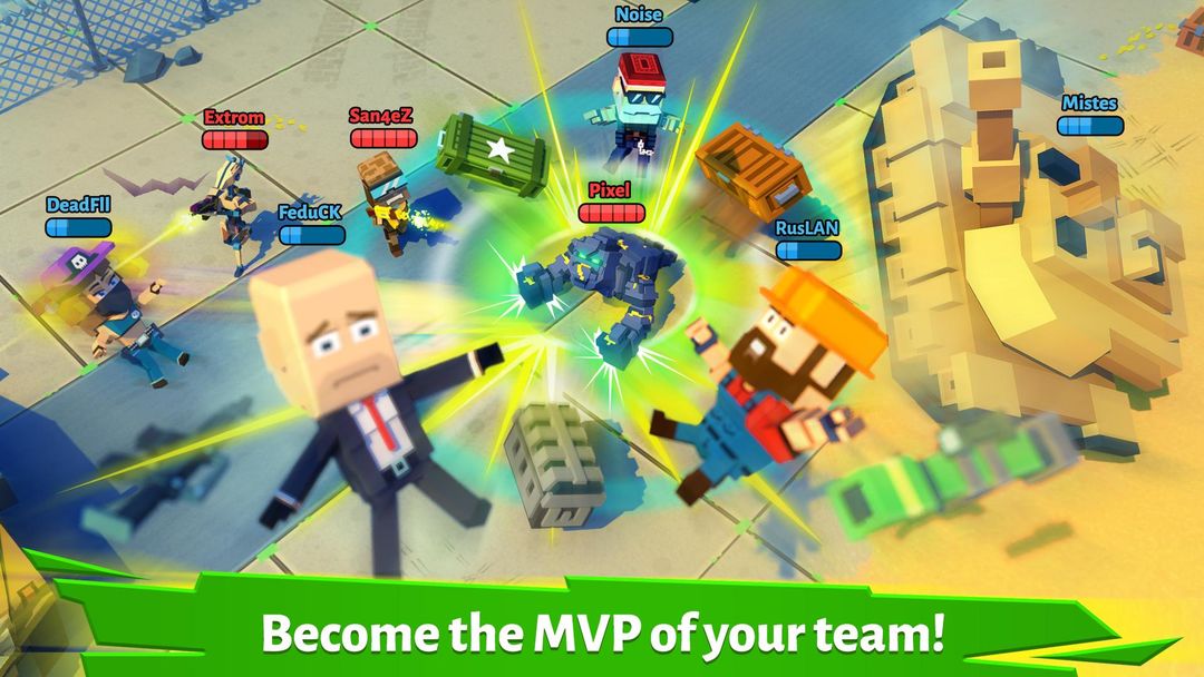 Pixel Arena Online: PvP Multiplayer Blocky Shooter遊戲截圖
