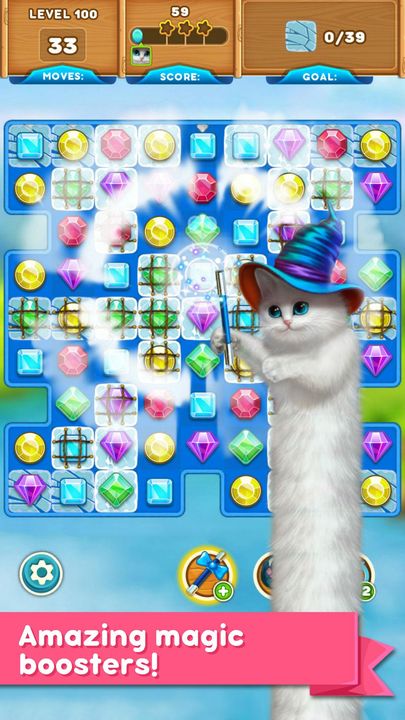 Cute Cats: Classic Match 3 Game Screenshot