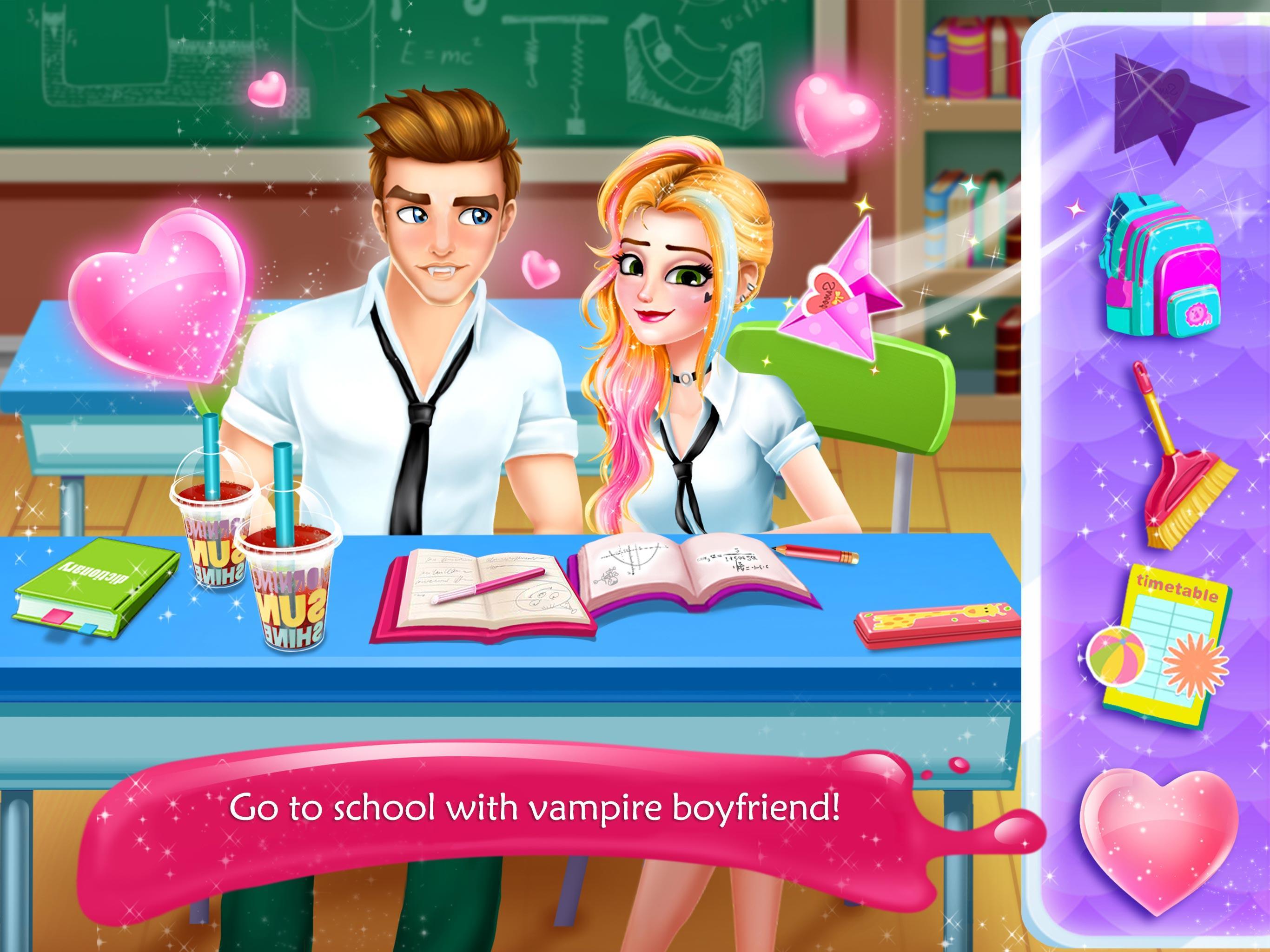 Secret High School Love Games Game Screenshot