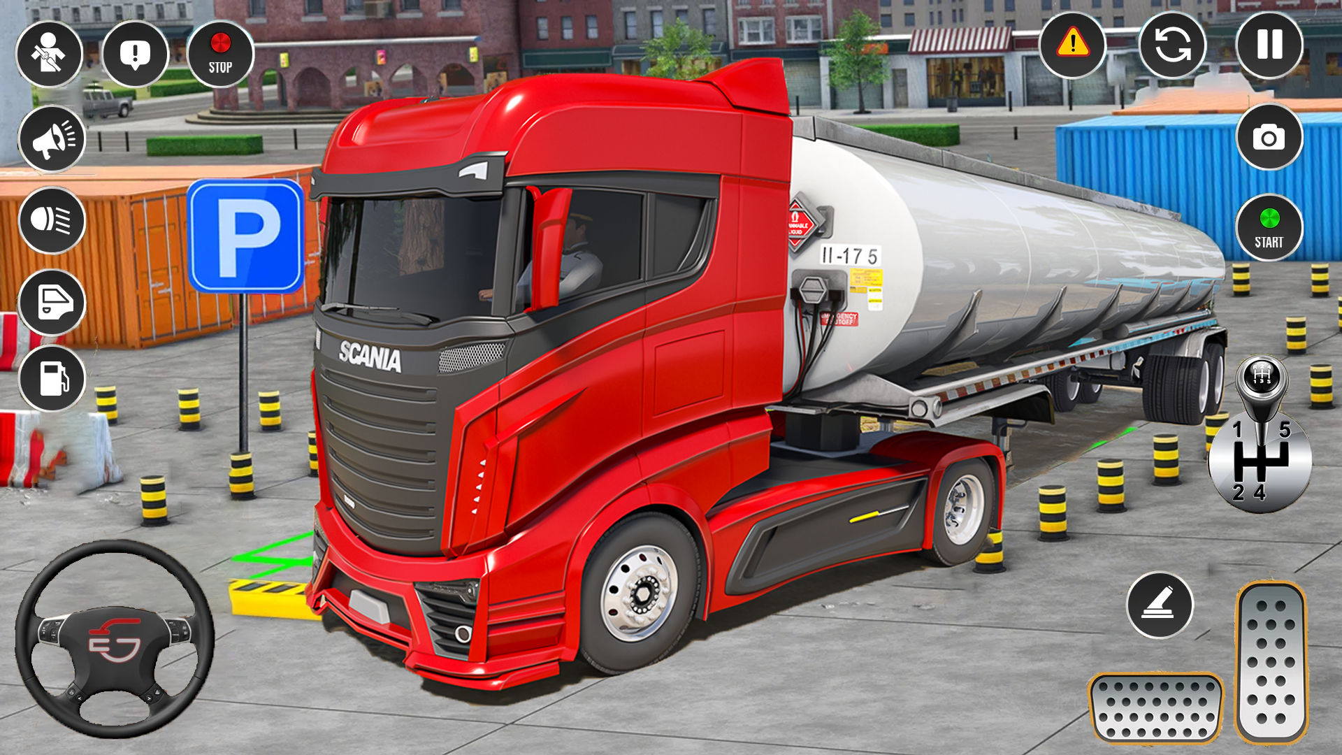 Скриншот игры Oil Tanker Game - Parking Game